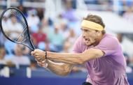 Zverev in action at the 2024 Cincinnati Open. (Getty)